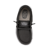 Hey Dude Wally Toddler Slub Canvas Dark Grey