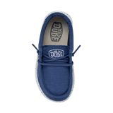 Hey Dude Wally Toddler Slub Canvas True Blue