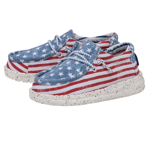Hey Dude Wally Toddler Patriotic Stars & Stripes