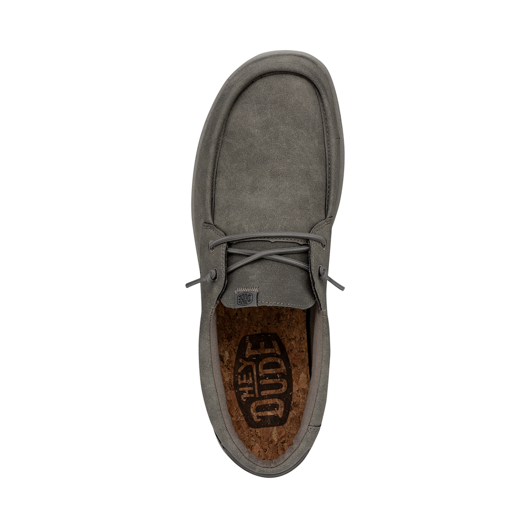 Hey Dude Welsh Grip Mens Size 12 Armadillo Gray Suede Casual Slip On Shoes NEW HEYDUDE Welsh Grip Boat Shoe - Men main image 4