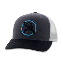 Hooey Grey and White Roughy Cap