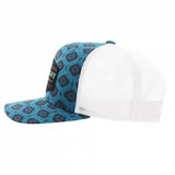 Hooey Roughy Patch Turquoise & Black Aztec Print Cap