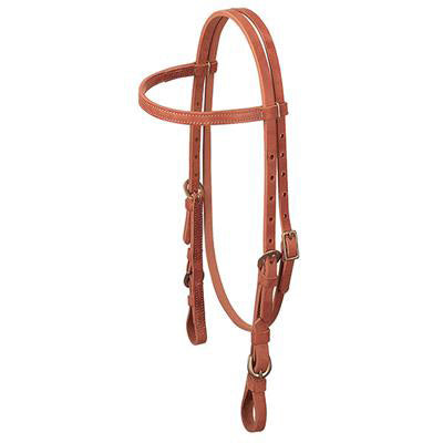 Weaver Leather Brown Quick Change Browband Headstall 