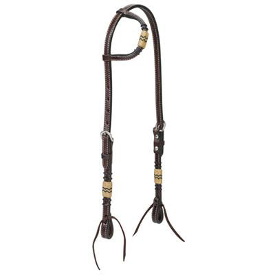 Weaver Leather Rawhide Accented Sliding Ear Headstall 