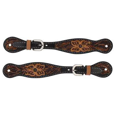 Weaver Leather Floral Tooled Spur Straps 