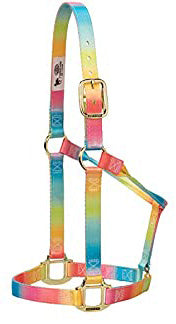 Rainbow Non-Adjustable Polyester Halter, Average Horse