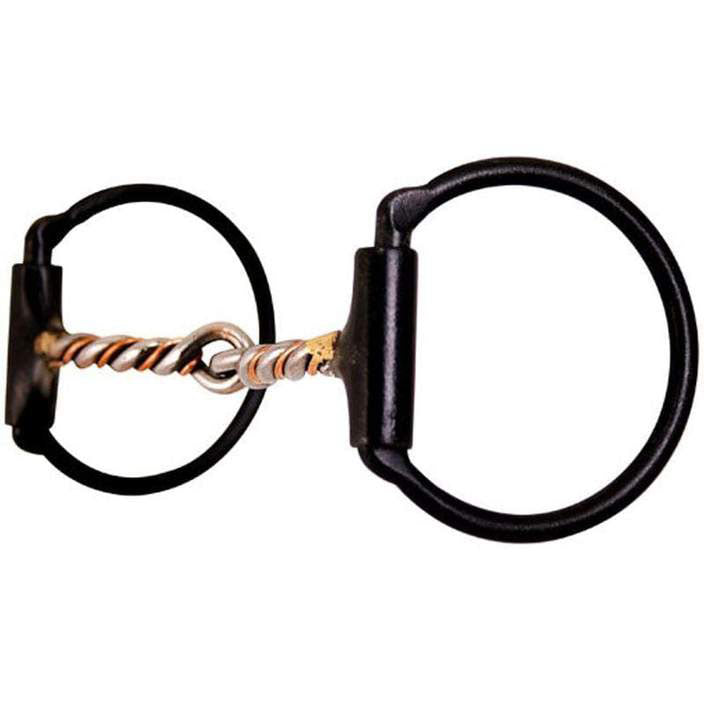 Dutton Bits Twisted Wire W/Copper D-Ring Snaffle