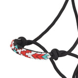 Oxbow Black Rope Halter and Lead with Beaded Nose