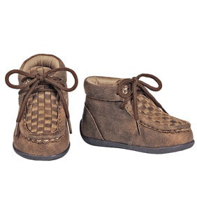 Double Barrel Toddler Carson Tan Weave Shoe