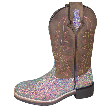 Smoky Mountain Girl's Blue Mermaid Glitter Boot