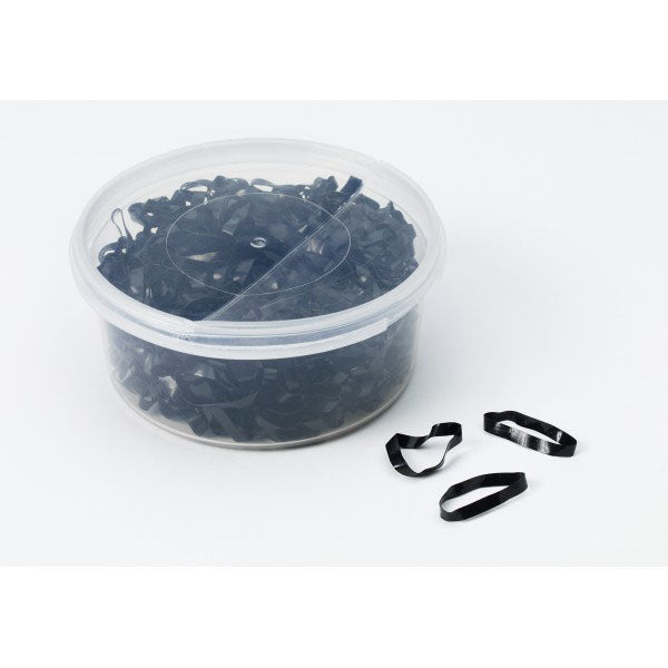 ERS 500 Pack Black Rubber Bands