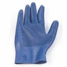 ERS Sapphire Curved Finger Grooming Glove