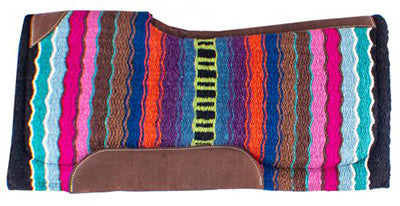 Multi colored Memory Felt Bottom Saddle Pad