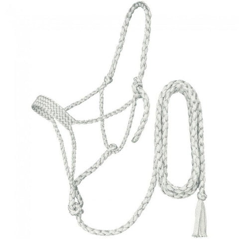 J T International Mule Tape White Rope Halter