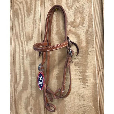 HR Natural Basket Tooled Quick Change Browband