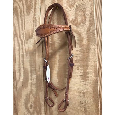 HR Natural Barbed Wire Quick Change Browband