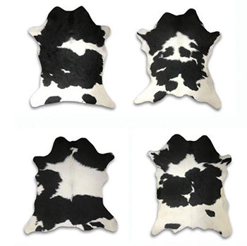 Black and White Small Cowhide Rug