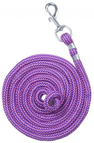 8’ Woven Poly Cord Lead - Purple/Hot Pink