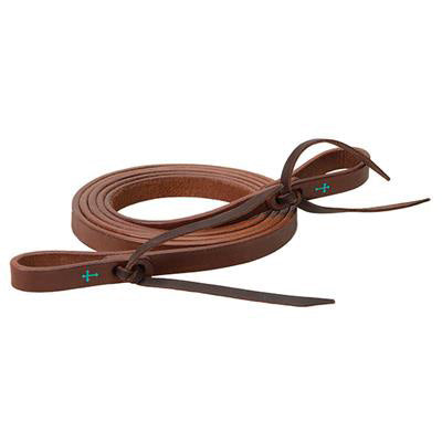 Weaver Leather Medium Oil Turquoise Cross Roping Reins 