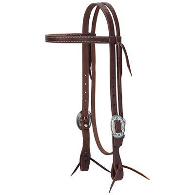 Weaver Leather Feather Designer Browband Headstall 