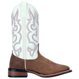 Dan Post Women's White Mesquite Square Toe Boot