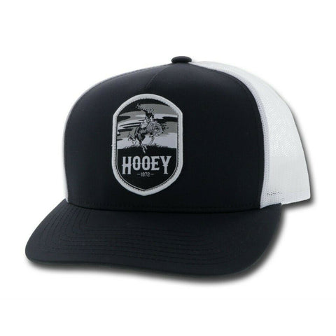 Hooey Cheyenne Patch Black & White Cap