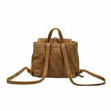 Myra Bag Leather Flap Hairon Backpack Bag