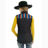 Panhandle Slim Women's Black Aztec Yoke Vest 