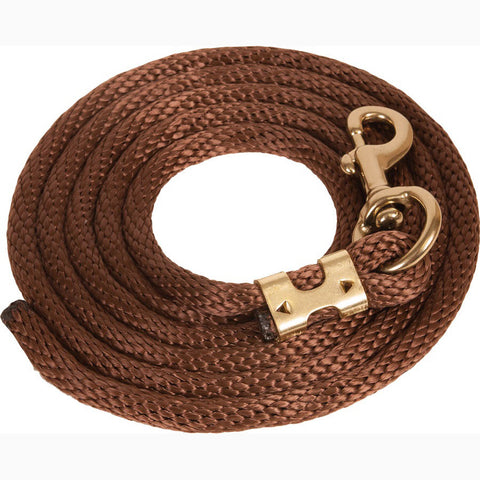 Mustang Brown 9' Poly Lead Rope 