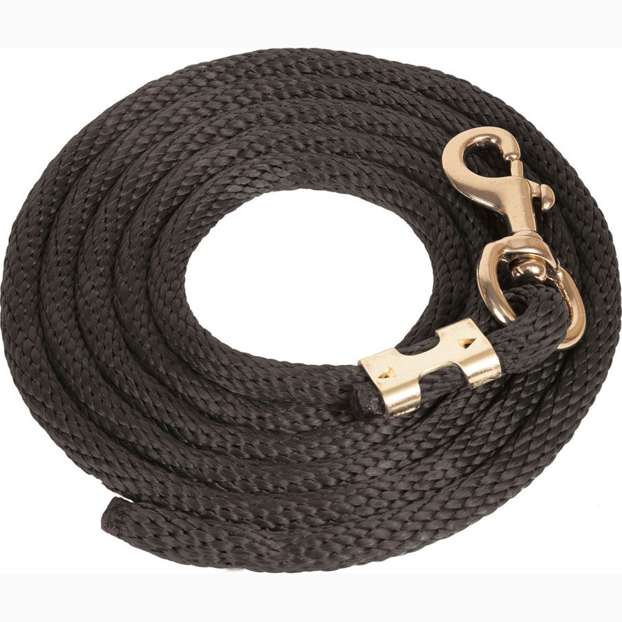 Mustang Black 9' Poly Lead Rope 