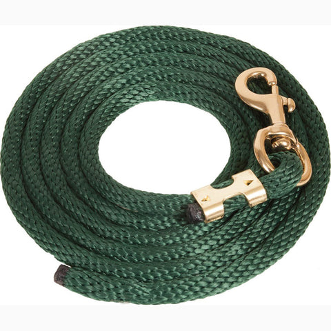 Mustang Hunter Green 9' Poly Lead Rope 