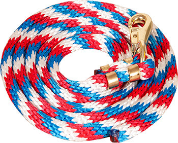 Red, White and Blue 9' Bull Lead Rope