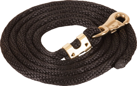 9' Poly Lead Rope with Bull Snap - Black