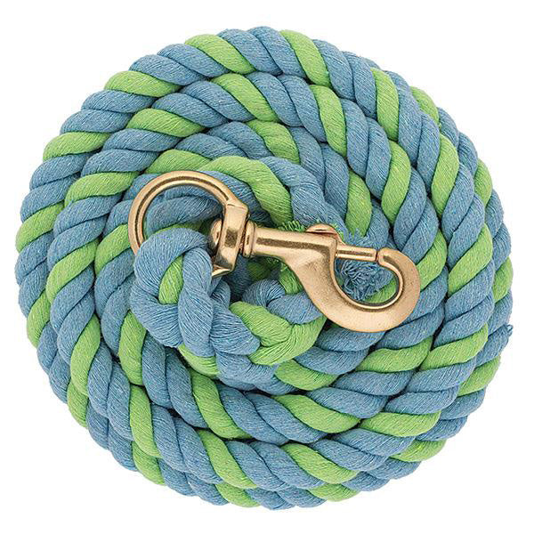 Weaver Lime and Blue Cotton Lead