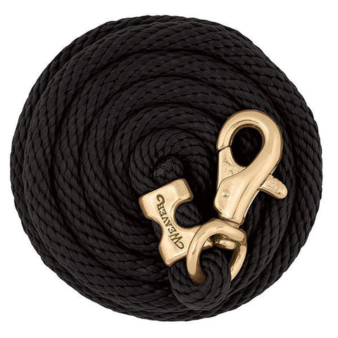 Weaver Black 10' Poly Lead Rope Bull Snap