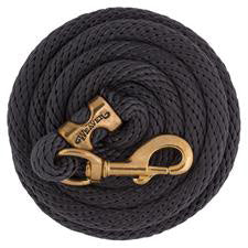 Graphite Poly Lead Rope with Solid Brass Snap