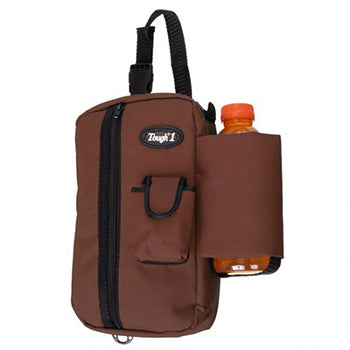 Tough-1 Brown Denier Zipper Pouch with Water Bottle Holder       - BrownBrn Case/Bttle/Pcket - 61-9384-7 - 08TBH17