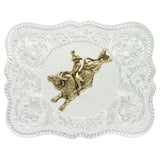 Montana Silversmiths Scalloped Bull Rider Buckle