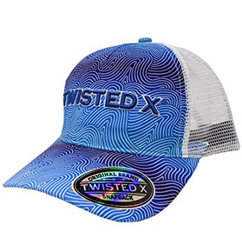 Blue Hypnotic Wave Cap