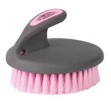Weaver Leather Pink and Grey Palm Soft Face Brush
