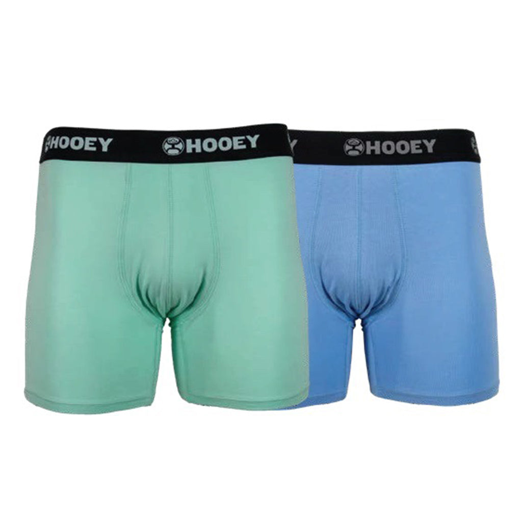 Hooey Men's "Bamboo Briefs" Sea Foam & Navy 2-Pack