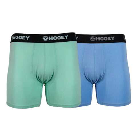Hooey Men's "Bamboo Briefs" Sea Foam & Navy 2-Pack