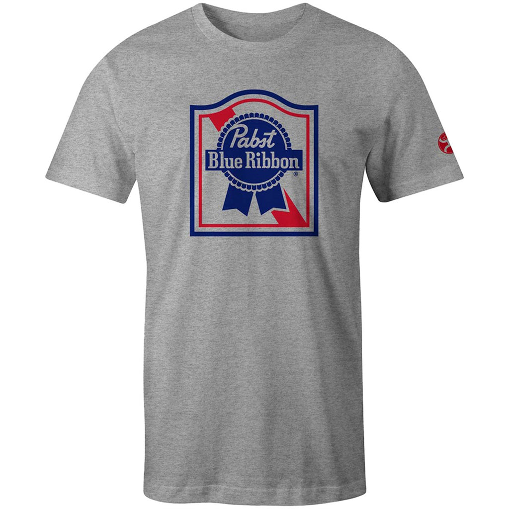 Hooey Men's Grey Pabst Blue Ribbon Tee