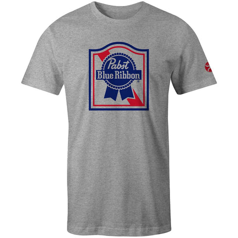 Hooey Men's Grey Pabst Blue Ribbon Tee