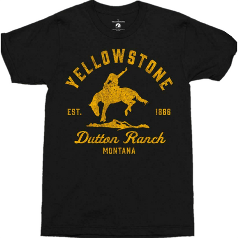 Yellowstone Dutton Ranch Black Tee