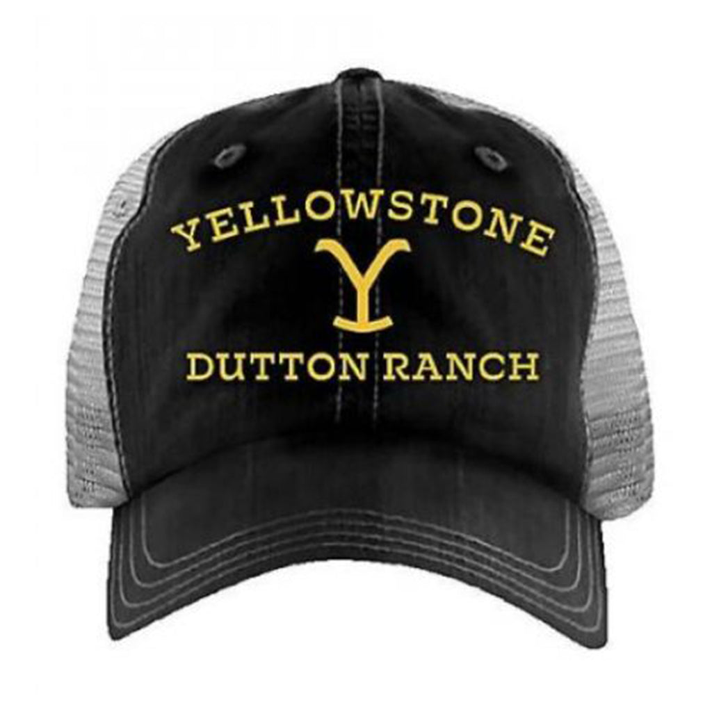 Yellowstone Dutton Ranch Black & Grey Cap