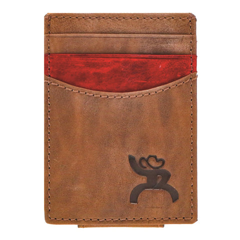 Hooey "Kamali" Red Accent Money Clip