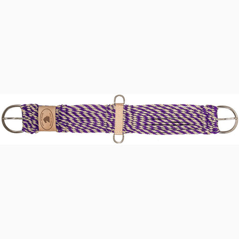 Mustang Tan and Purple Mohair Cutter Cinch 