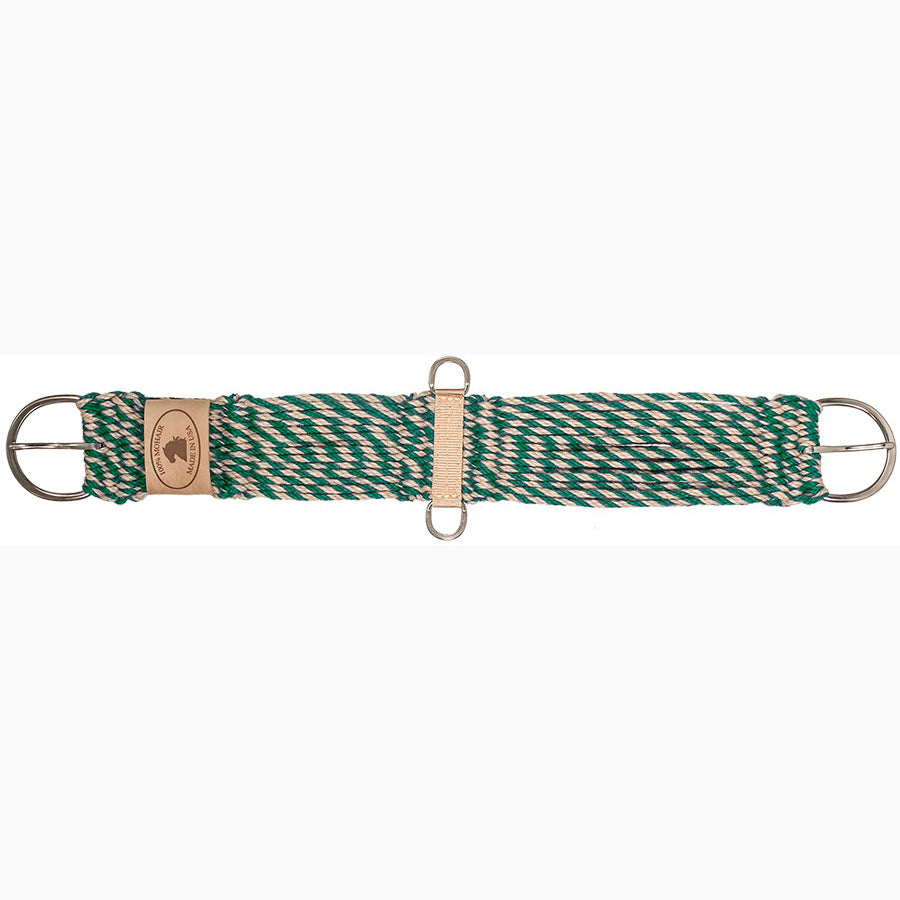 Mustang Tan and Turquoise Mohair Cutter Cinch