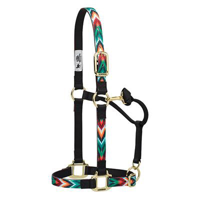 Weaver Small Multicolored Chevron Throat Snap Halter